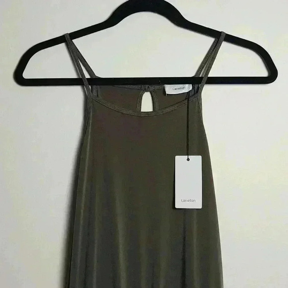 Lanston NWT Halter Sleeveless Jumpsuit in Army Green Size Large - Picture 5 of 14